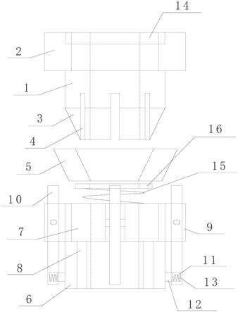 一种六角法兰大规格套件防松螺母的制作方法