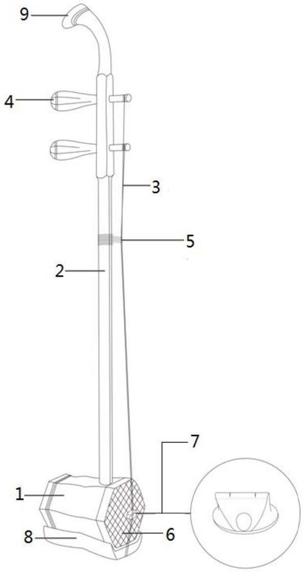 一种适用儿童的二胡的制作方法
