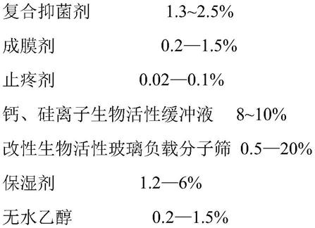 一种能够快速生效的高亲和液体敷料的制作方法