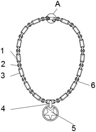 一种采用冲压技术压制环形扣的节链类黄金饰品的制作方法