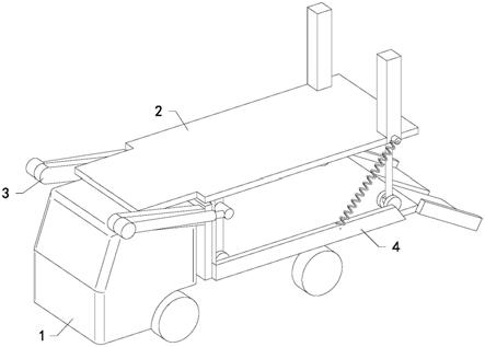 一种整板运输车的车顶板升降装置的制作方法