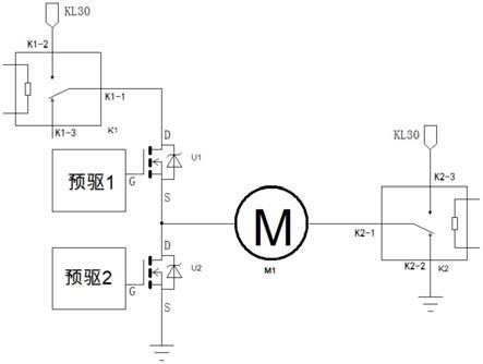 一种采用半桥加继电器组合控制电机正反转及调速的电路的制作方法