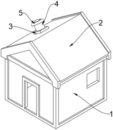 本实用新型涉及板房通风装置设计技术领域,具体为一种易清理的板房