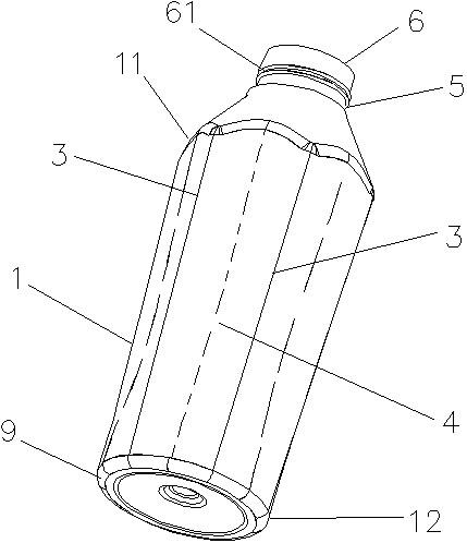 一种符合手指关节结构的瓶体的制作方法