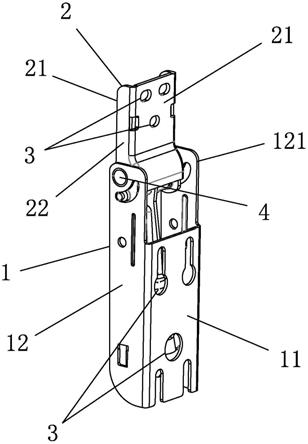 冰柜铰链及其安装结构的制作方法