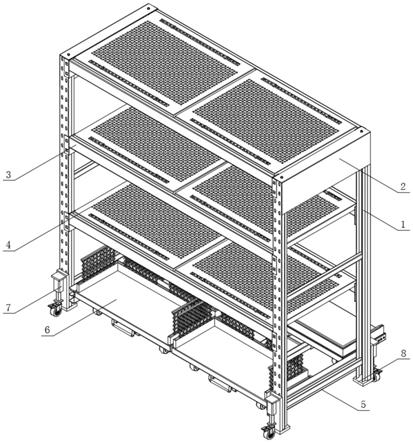 一种物流管理用方便移动货架