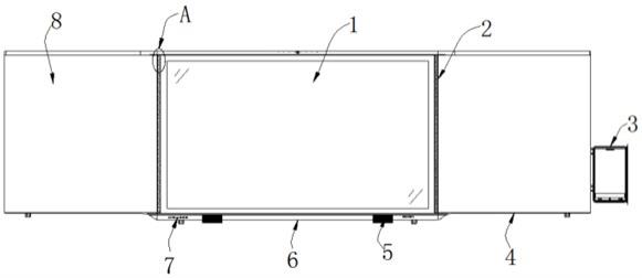 一种液晶屏与钢化面板零间隙智慧黑板的制作方法