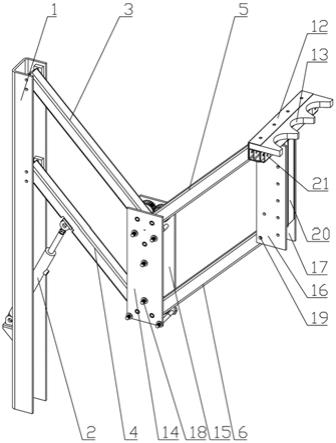 井口折叠式扶正机械手装置的制作方法