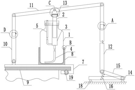 定量加液器脚踏辅助装置的制作方法