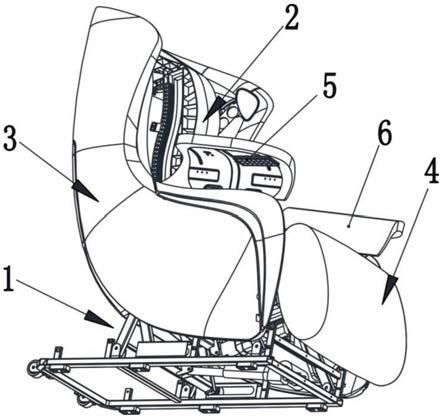 按摩椅分解图和结构图片