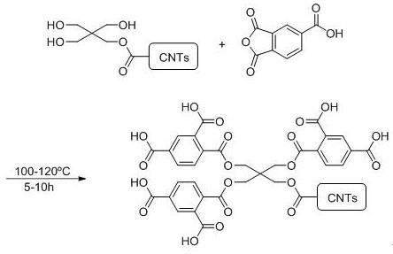 一种端烯基聚酯接枝碳纳米管改性光固化树脂和制备方法与流程