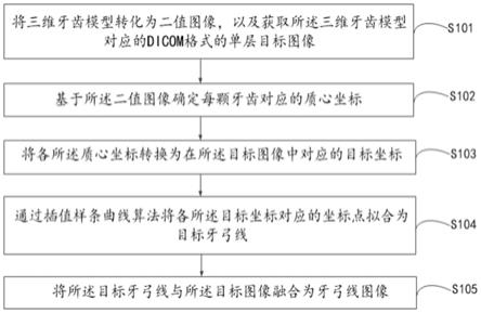 一种牙弓线图像的生成方法、装置及计算机设备与流程