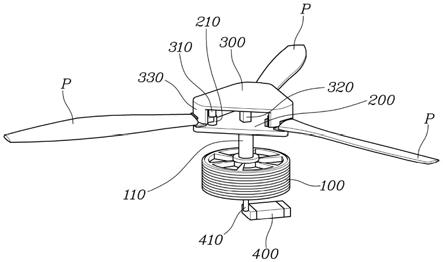 空中行驶车辆的螺旋桨折叠装置的制作方法