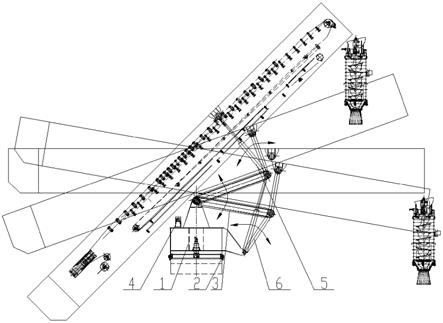 接力液压缸式装船机俯仰装置的制作方法