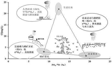 一种基于磷酸盐氧同位素与水化学特征的水中磷酸盐溯源方法与流程