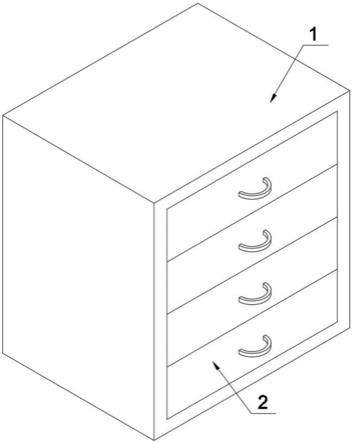 分区排放式工具柜的制作方法