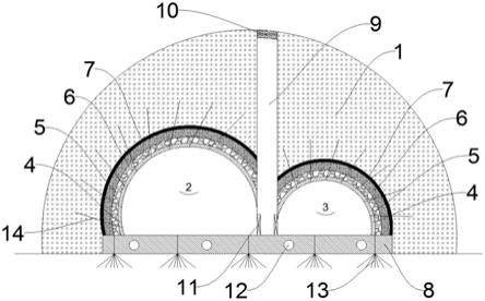 一种盾构隧道结合型渡线段隧道结构的制作方法