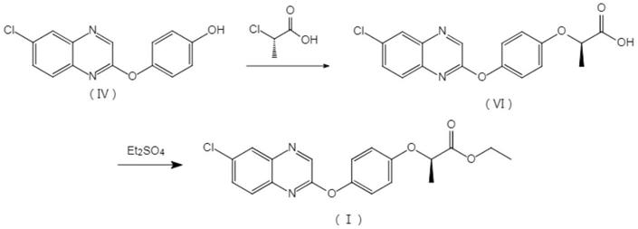 一种精喹禾灵的合成方法与流程