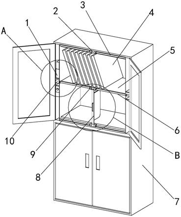 科技服务用文件储存柜的制作方法