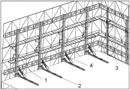 一种斜收外立面爬架斜爬装置的制作方法