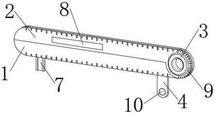 一种零件长宽和直径测量用精准测尺的制作方法
