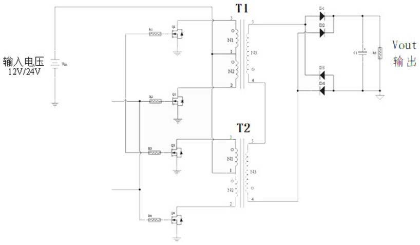 逆变变压电路结构的制作方法