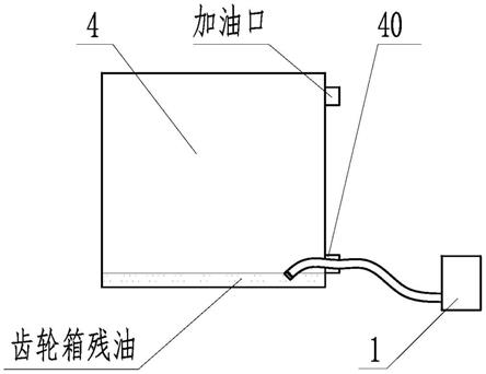 一种风力发电机齿轮箱内残油的抽取装置的制作方法