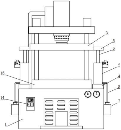 油压机液压防震系统的制作方法