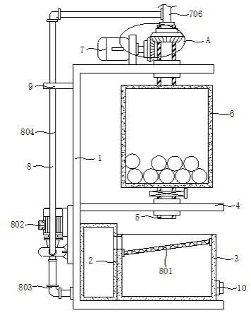 一种能够回收颗粒的混凝土砌块加工用球磨机的制作方法