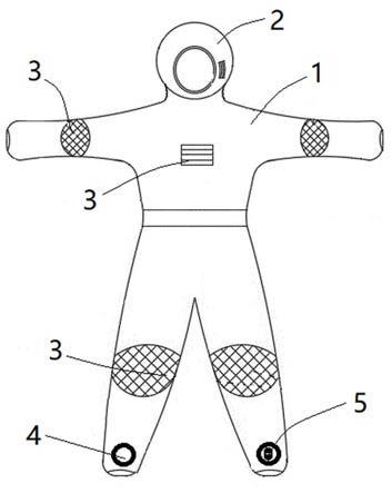 一种降温除湿型医用防护服的制作方法