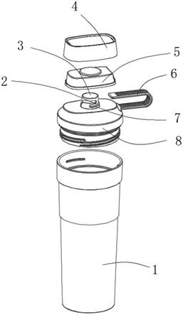 一种简单可靠的运动杯盖旋扣结构的制作方法