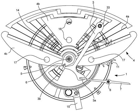 具有力控制机构的机械机芯手表的制作方法
