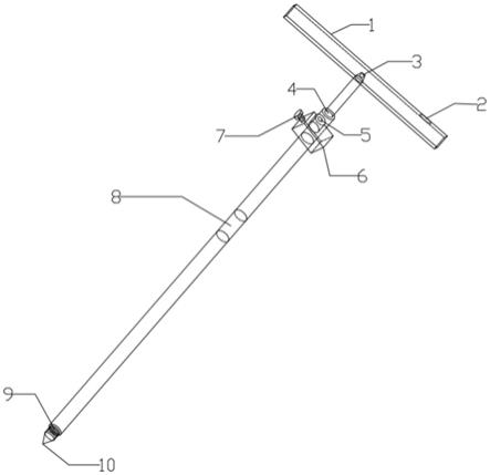 一种建筑倾斜测量用测绘尺