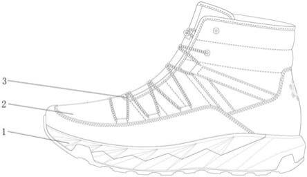一种多层结构保暖冰面防滑鞋的制作方法