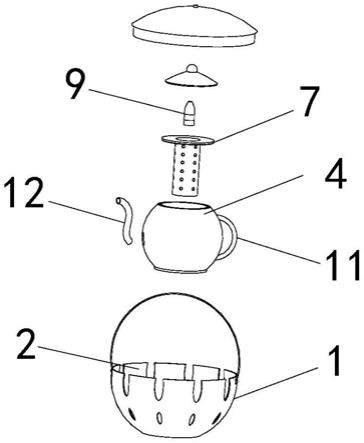 一种便携式陶瓷茶具的制作方法