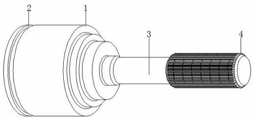 一种冷搓成型球笼万向驱动轴的制作方法