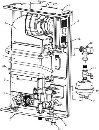 一种设置气泡水装置的燃气热水器的制作方法