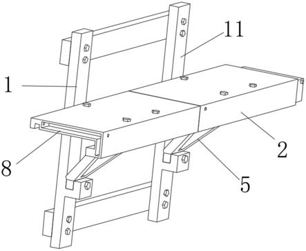 附着式升降手脚架底部水平桁架支撑的组合结构的制作方法