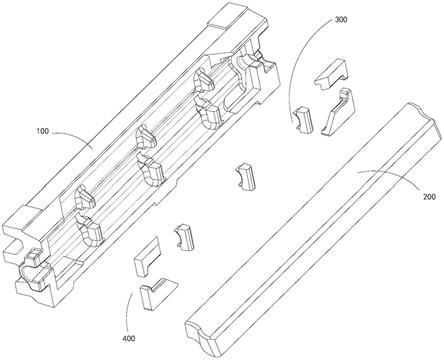 铲板槽帮消失模模型拆分系统的制作方法
