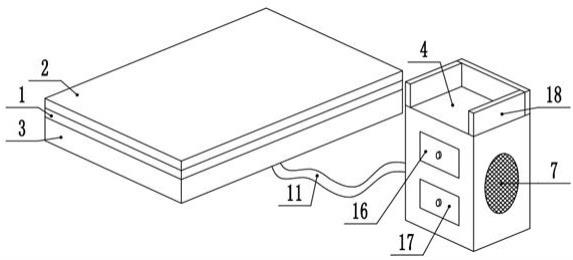 一种含硅胶的多功能海绵床垫的制作方法