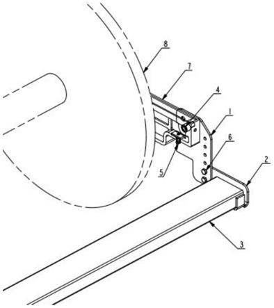 一种喷气织机用可调式踏板支撑结构的制作方法
