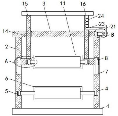 一种PVC片材压延机用调节组件的制作方法