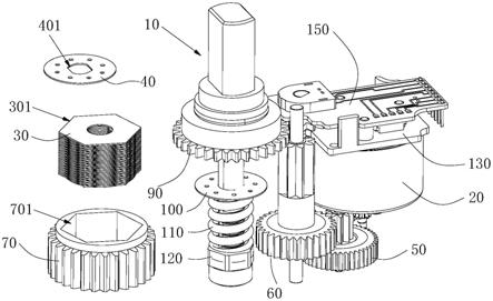 一种应用于马桶的无刷齿轮电机结构的制作方法