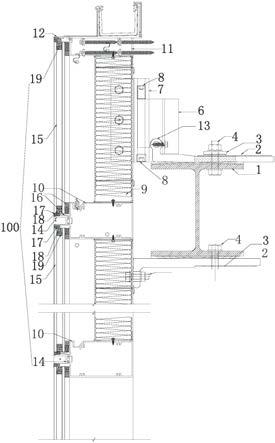 工字钢幕墙结构的制作方法
