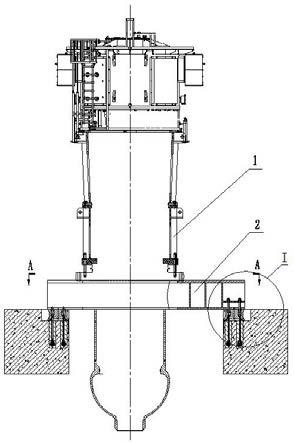 大型立式泵可调节底座装置的制作方法