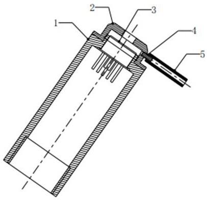 一种充氦气探测器帽装置的制作方法