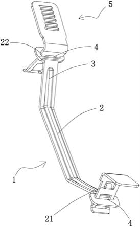 一种插片式散热器扣具的制作方法