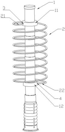 一种预制盾构管片注浆管加强弹簧筋结构的制作方法