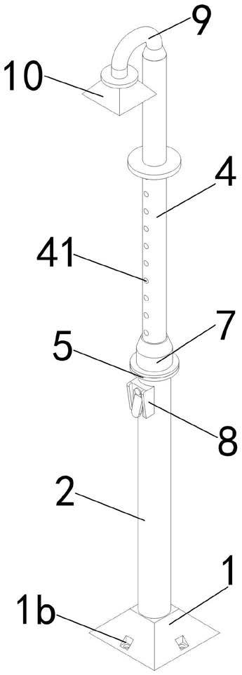 一种灯杆高度可调节的立杆式LED灯具的制作方法