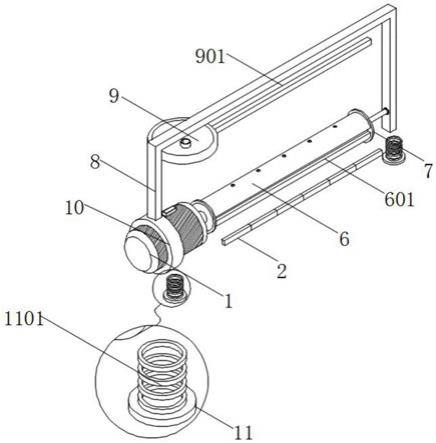 一种基于天然抗菌纤维加工用卷绕头机构的制作方法